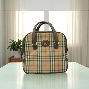 Burberrys House Check Satchel Circa 80s/90s with COA